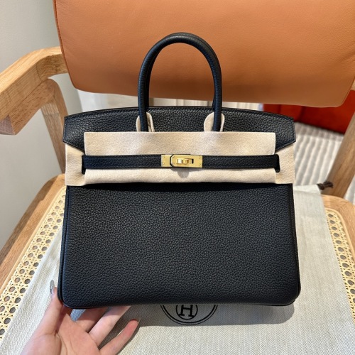Birkin 25cm Black Togo Leather Gold Hardware Handmade Designer Bag 1 Birkin 25cm Black Togo Leather Gold Hardware Handmade Designer Bag