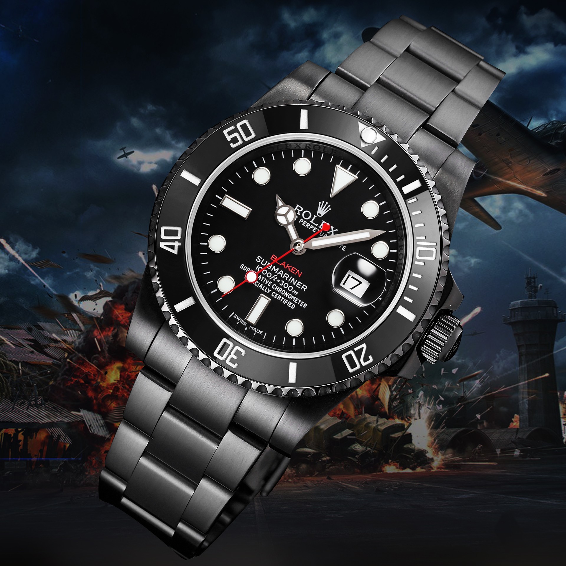 ROLEX 水鬼系列 机械腕表男,手表 3