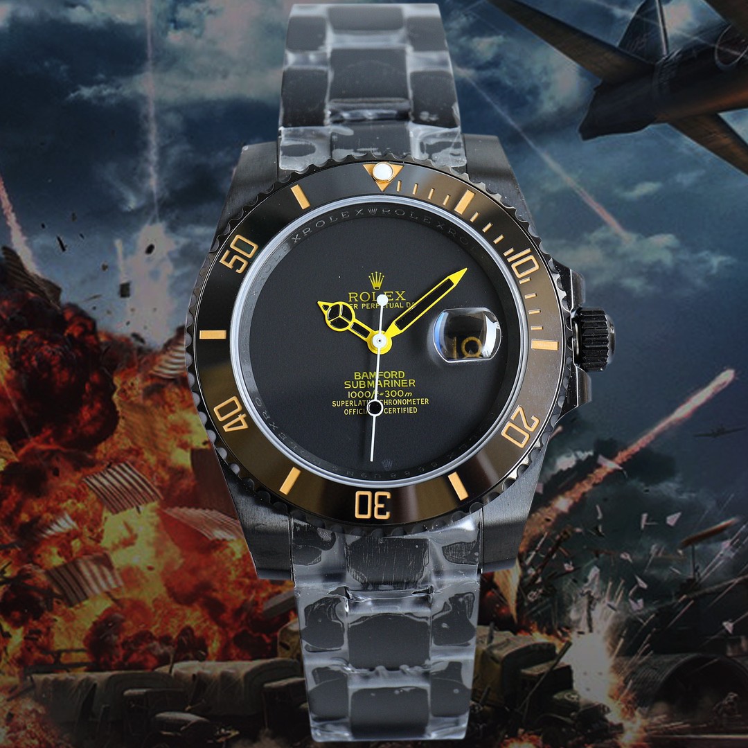 BLAKEN改装劳力士水鬼系列机械腕表