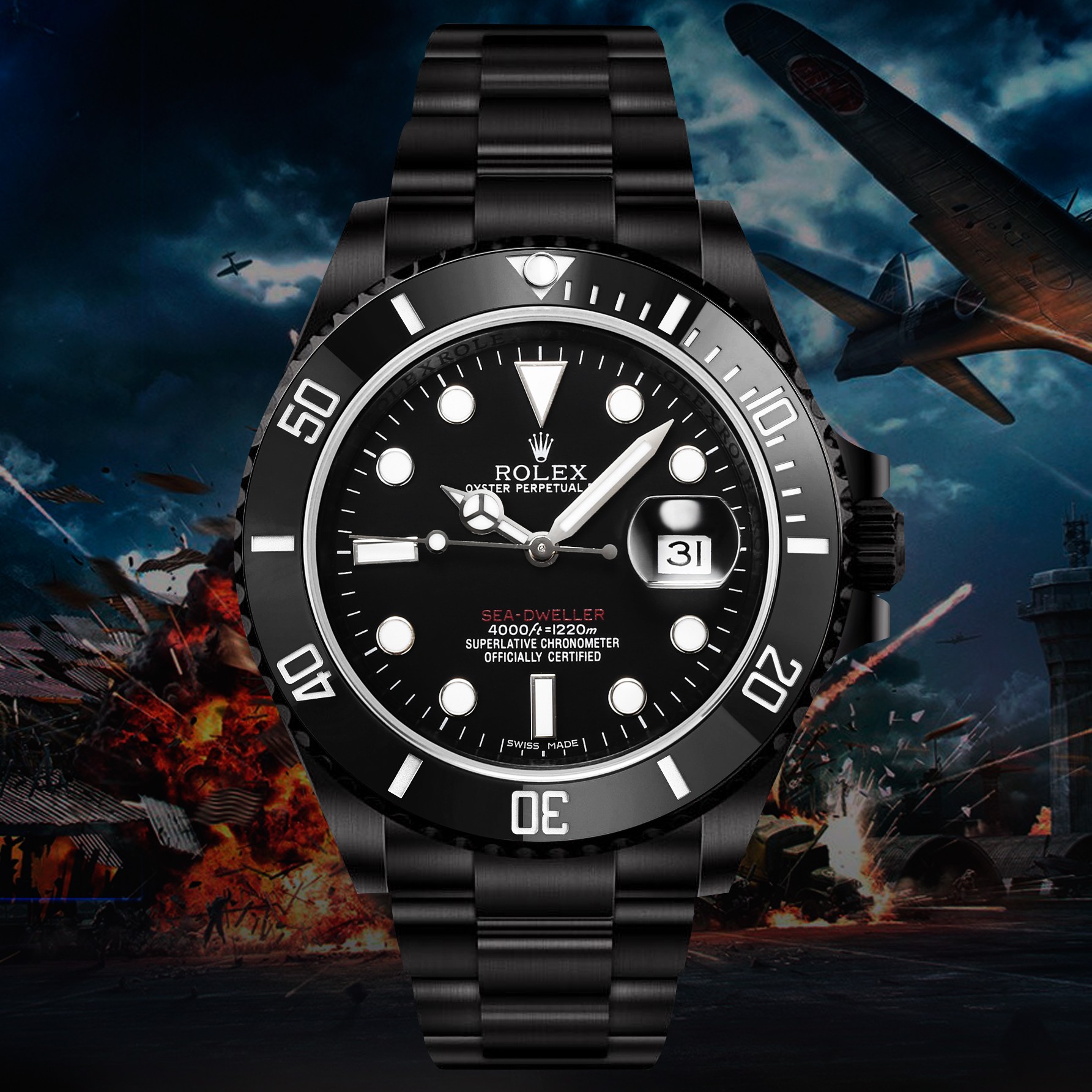 ROLEX 水鬼系列 机械腕表男,手表 6