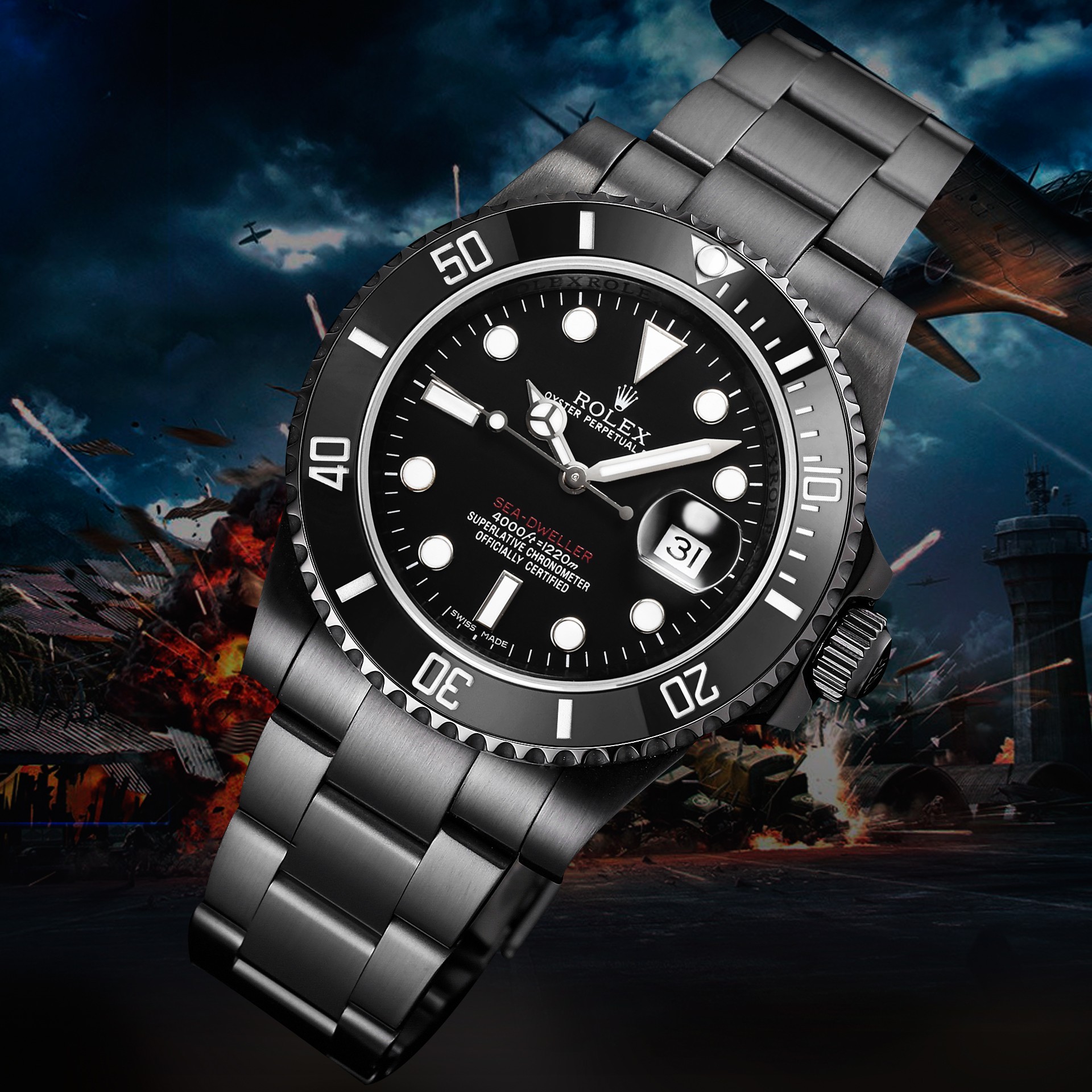 ROLEX 水鬼系列 机械腕表男,手表 4