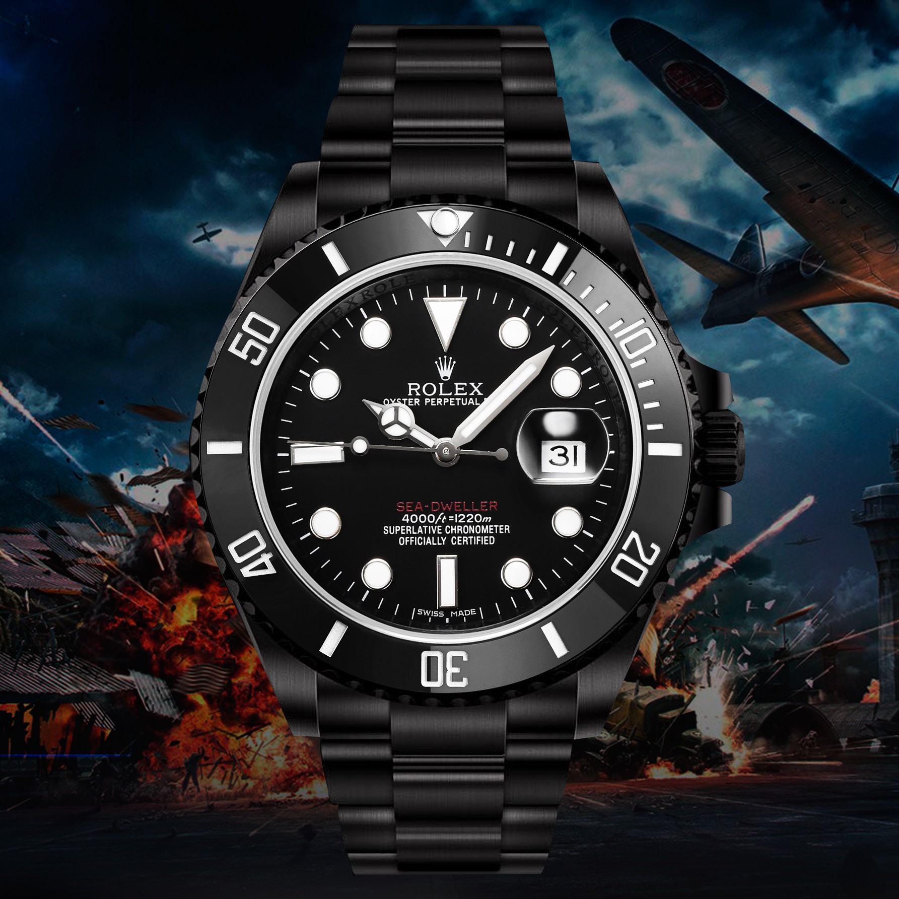 ROLEX 水鬼系列 机械腕表男,手表 5