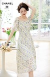 Chanel Flawless Clothing Dresses Apricot Color Blue Purple Summer Collection Fashion