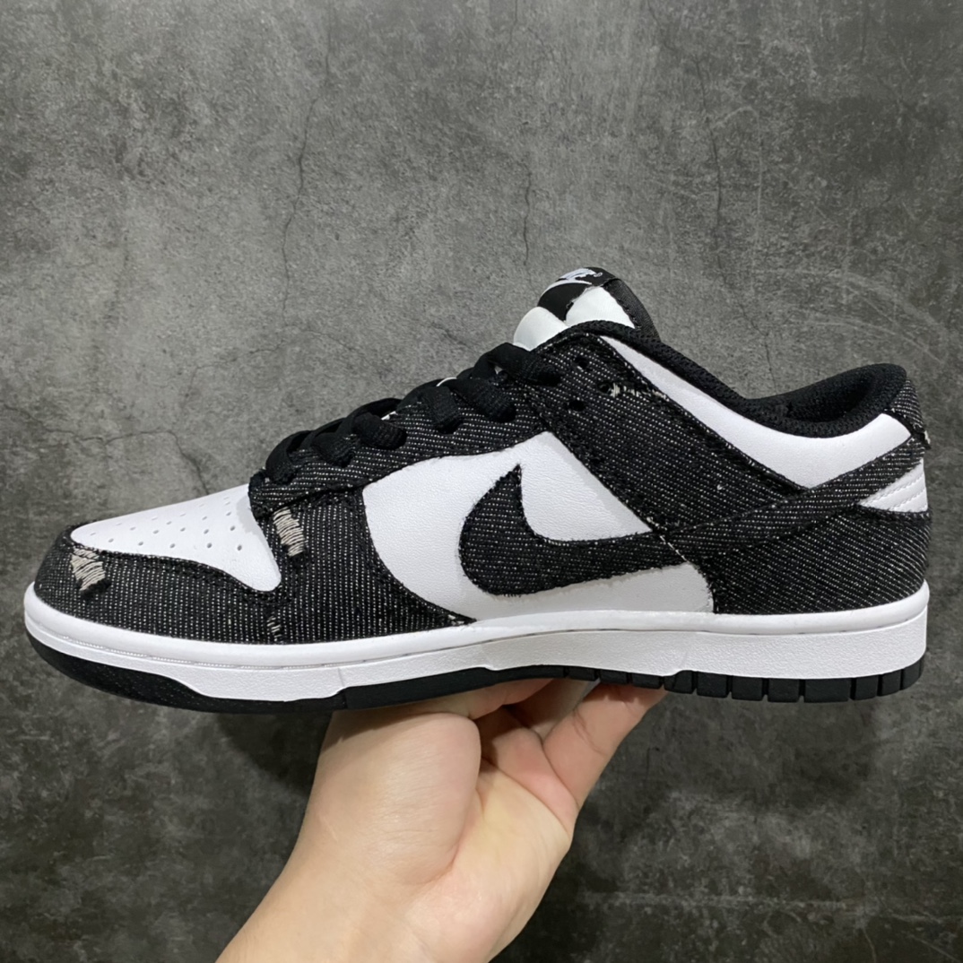 图片[2]-【定制款】Nike SB Dunk Low 李维斯联名 牛仔白黑n原装头层材料 定制牛仔布拼接n大厂纯原品质 清洁度 电绣工艺完美货号：LE0021 006 尺码：36 36.5 37.5 38 38.5 39 40 40.5 41 42 42.5 43 44 45-莆田鞋批发中心