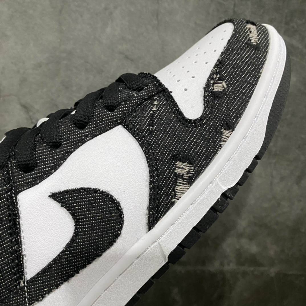 图片[6]-【定制款】Nike SB Dunk Low 李维斯联名 牛仔白黑n原装头层材料 定制牛仔布拼接n大厂纯原品质 清洁度 电绣工艺完美货号：LE0021 006 尺码：36 36.5 37.5 38 38.5 39 40 40.5 41 42 42.5 43 44 45-莆田鞋批发中心