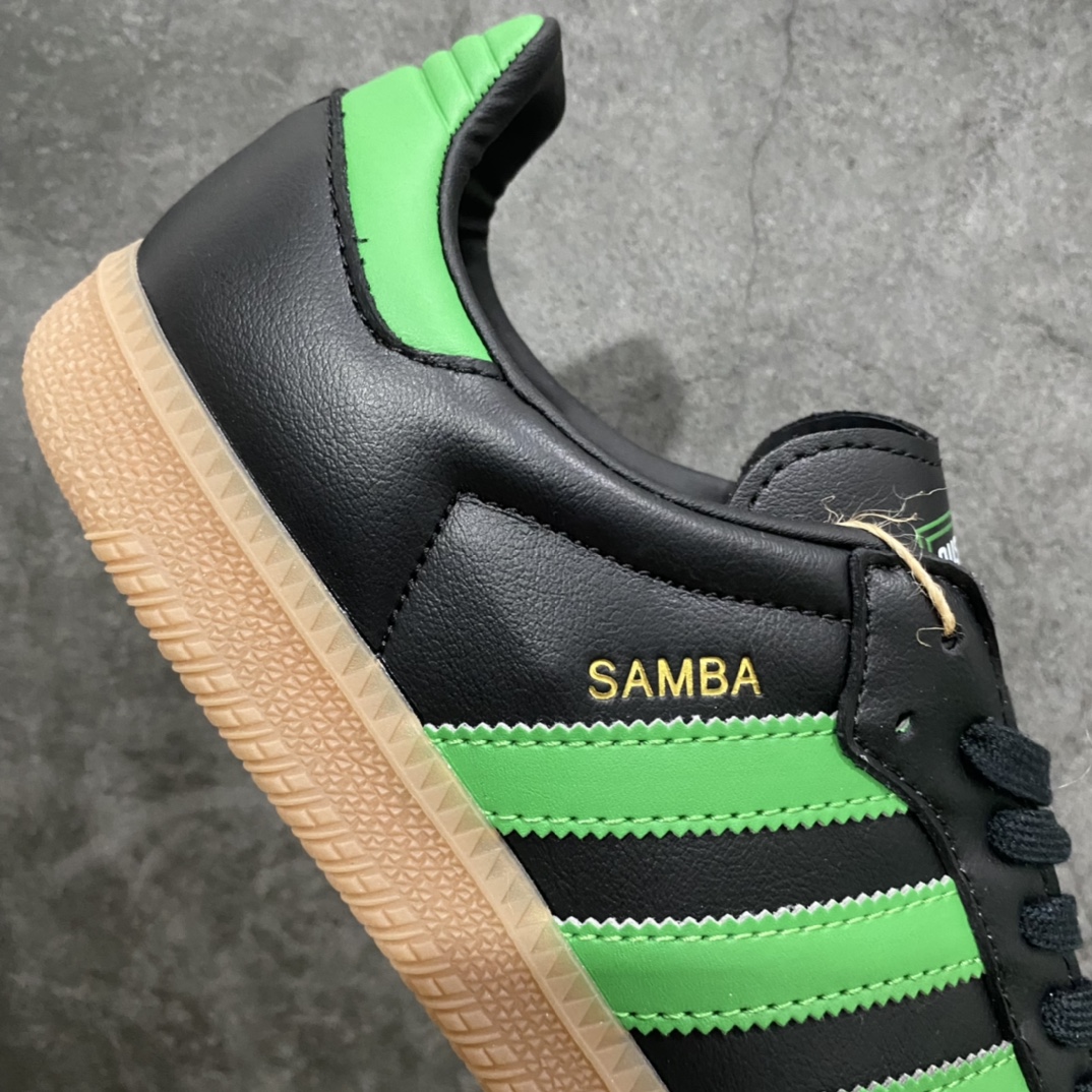 图片[7]-【过验版】Adidas  Samba Teamn桑巴德迅板鞋黑绿 HQ7035nn市场最好版本没有之一‼️n全头层甩纹原厂皮料 立体压印SAMBA烫金logo 区别市场一切版本n针车走线 冲孔均为最高标准打造 后跟港宝材料定型 反口弧度完美n原装海玻璃鞋垫 背面刷胶同步原版，中底区别市场版本‼️nSIZE：36 36.5 37.5 38 38.5 39 40 40.5 41 42 42.5 43 44-莆田鞋批发中心