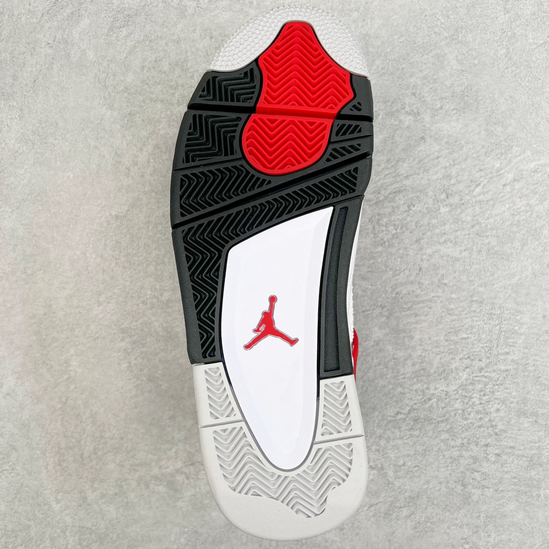 图片[9]-零售💰250 ＃GX/绿X 纯原福利‼Air Jordan AJ4 Retro 白黑红 红水泥 DH6927-161 圈内最强四代 耗时半年巨作 全套原纸板楦头开发 原厂特供皮料加持 确保原汁原味 完美呈现四代版型 一比一鞋头弧度高度鞋身弧度 数据细节工艺流程均保持原鞋一致 原厂TPU网格鞋带扣 正确内里网布 菱角分明不变形无多余毛边 柔软性质感一致于原鞋 市场唯一原厂鞋扣模具 背面可见隐藏注塑口 原厂织唛标 原厂飞人电绣工艺 尾指中部跳三针 独家绑鞋带手法 印刷中底布 四线拉帮 米色美纹纸贴合固定 进口港宝加持 后跟自然饱满 全鞋荧光划线卡点 追求极致完美 每一双都是工艺品 多重QC质检 超越公司货的品控标准 实实在在的免检产品 尺码：40 40.5 41 42 42.5 43 44 44.5 45 45.5 46 47.5 48.5 编码：by2936050-运动鞋