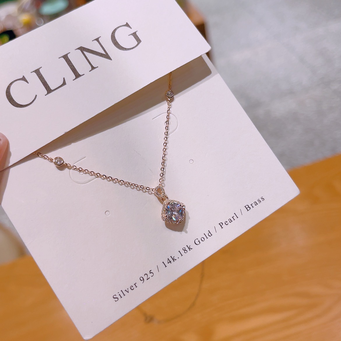 Fine Silver Necklace Delicate Bestie Gift Gold