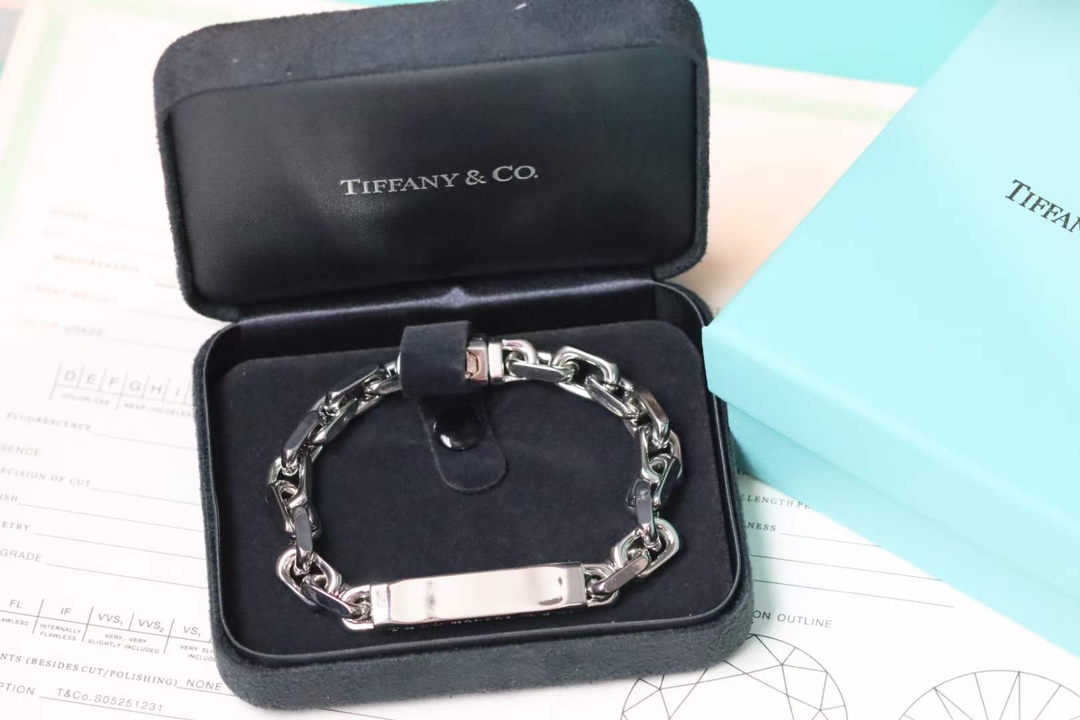 Tiffany & Co. 蒂芙尼男款手链 I.D. 链结式手链