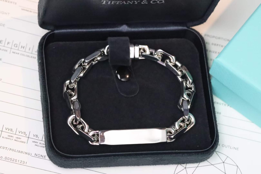 Tiffany & Co. 蒂芙尼男款手链 I.D. 链结式手链