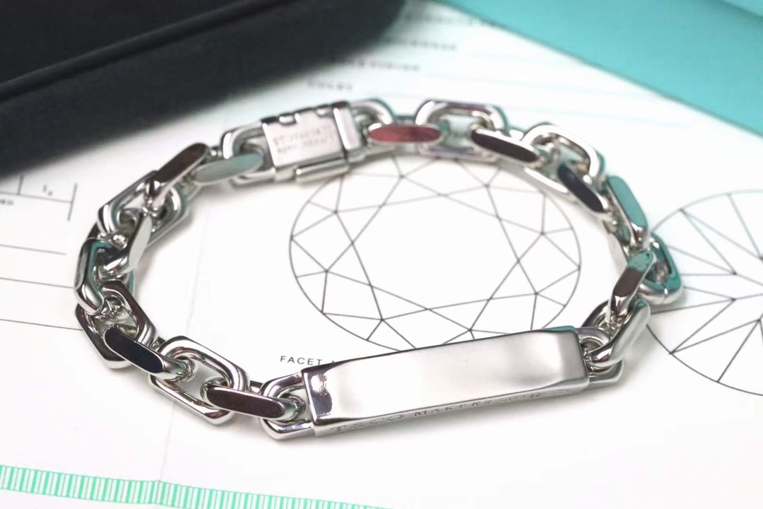 Tiffany & Co. 蒂芙尼男款手链 I.D. 链结式手链