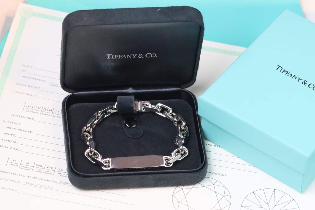Tiffany & Co. 蒂芙尼男款手链 I.D. 链结式手链