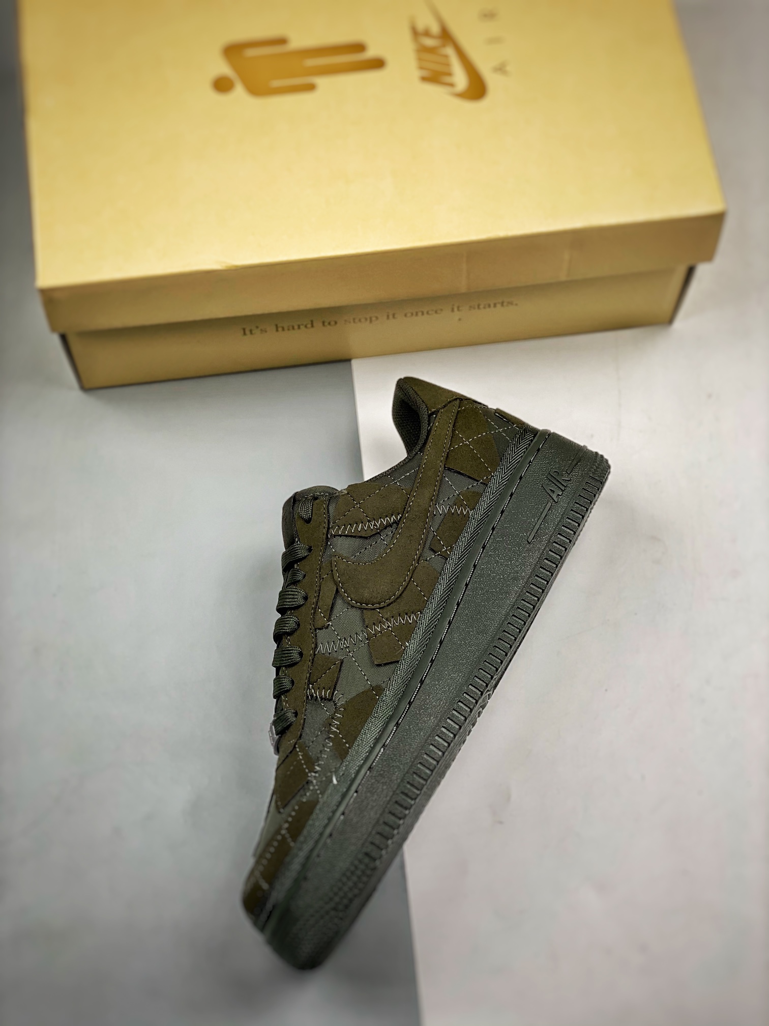 BillieEillishxNikeAirForce1Lowsequoia碧梨墨绿色S2纯原生产线出品此