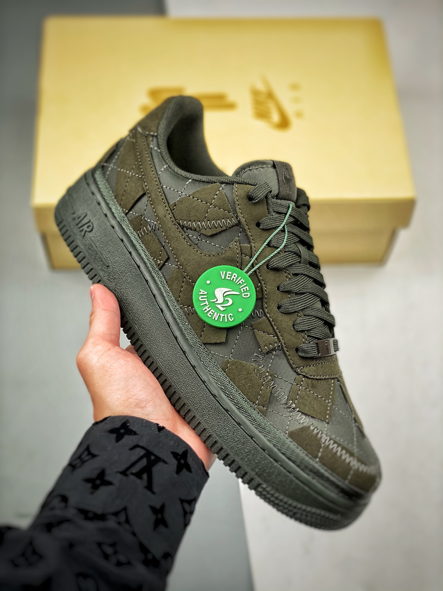 BillieEillishxNikeAirForce1Lowsequoia碧梨墨绿色S2纯原生产线出品此