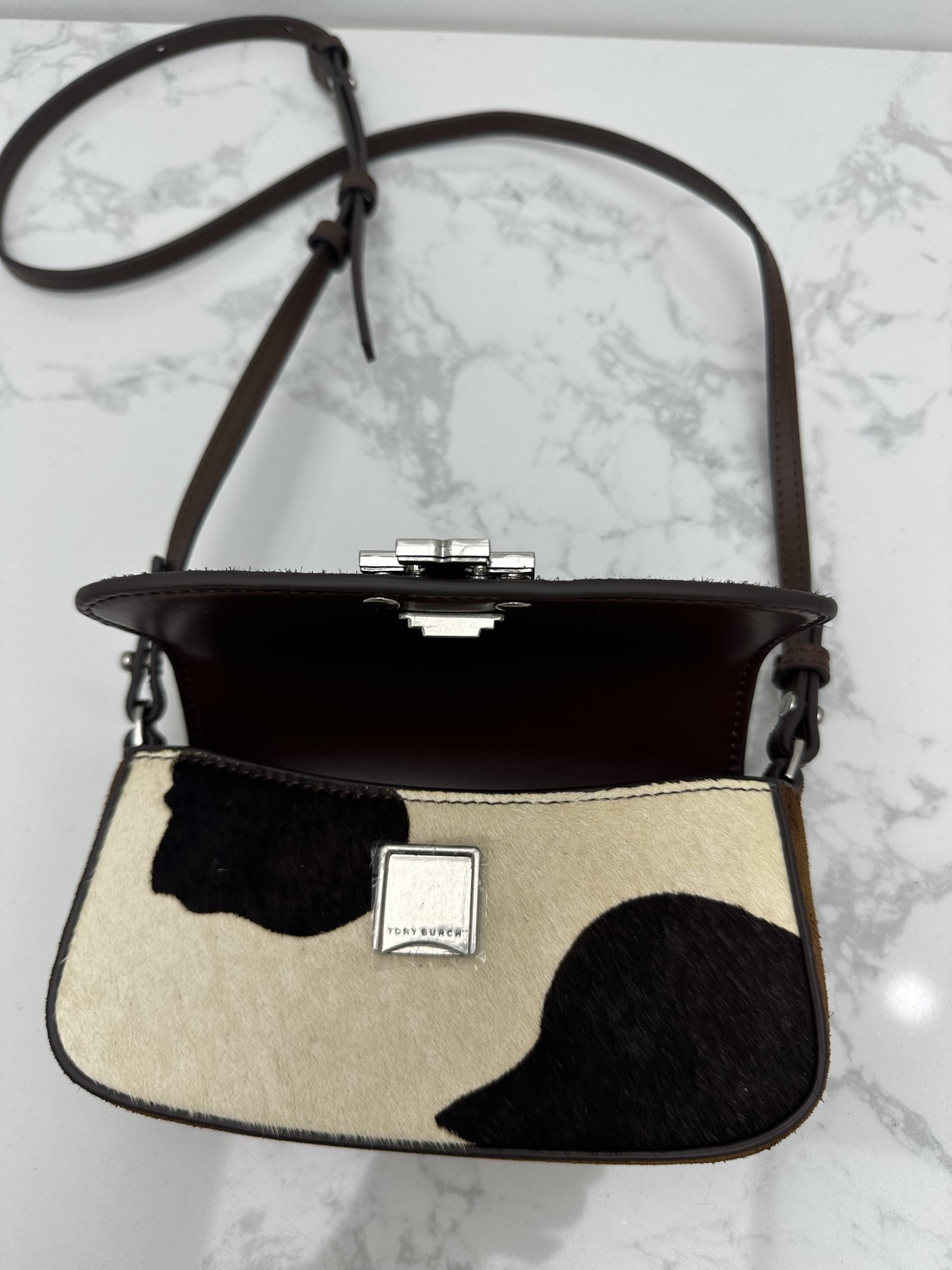 Tory Burch ～TORY BURCH 迷你翻盖手提斜挎单肩包女包