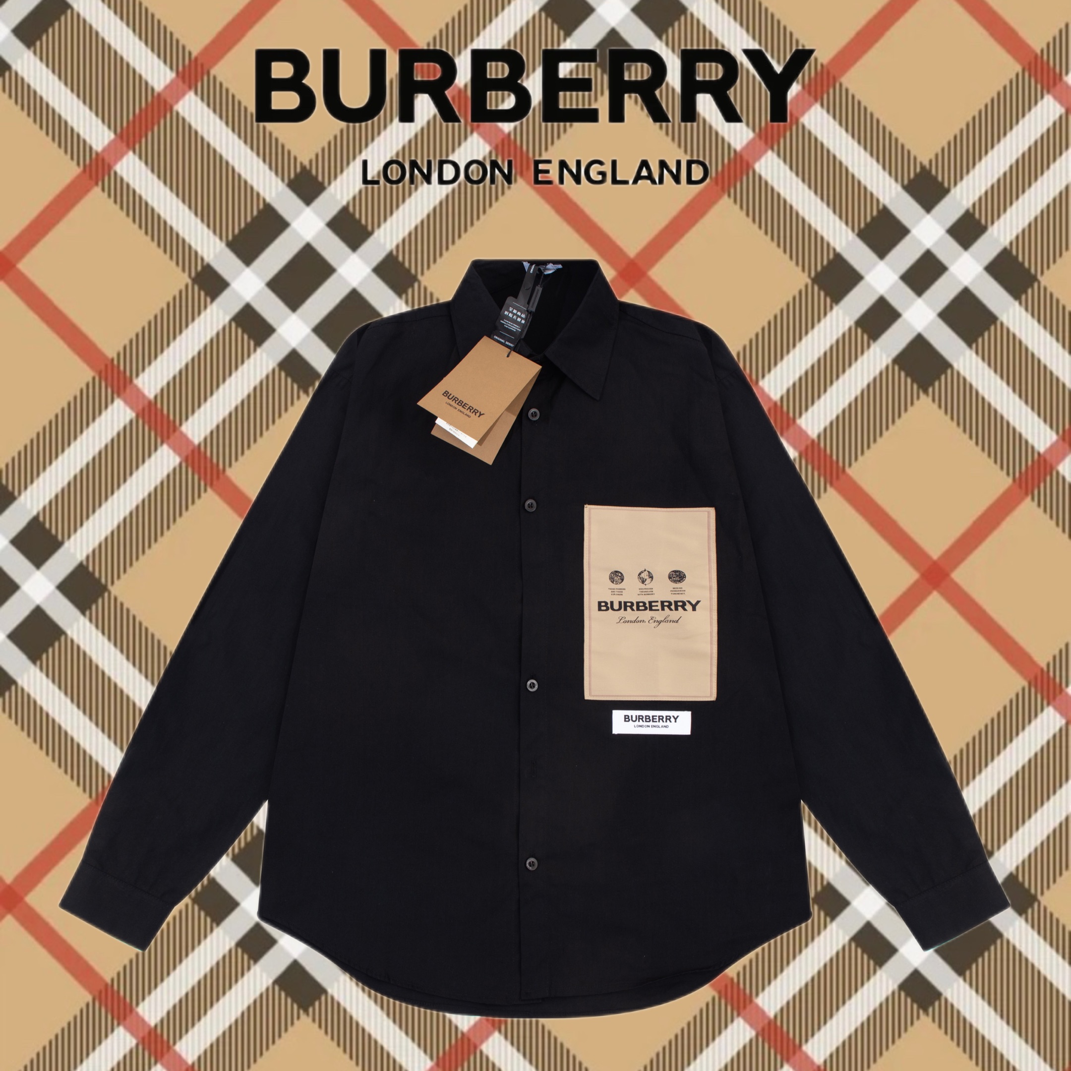 Burberry Abbigliamento Camicie & Camicette Unisex Cotone pettinato Collezione Autunno Maniche lunghe