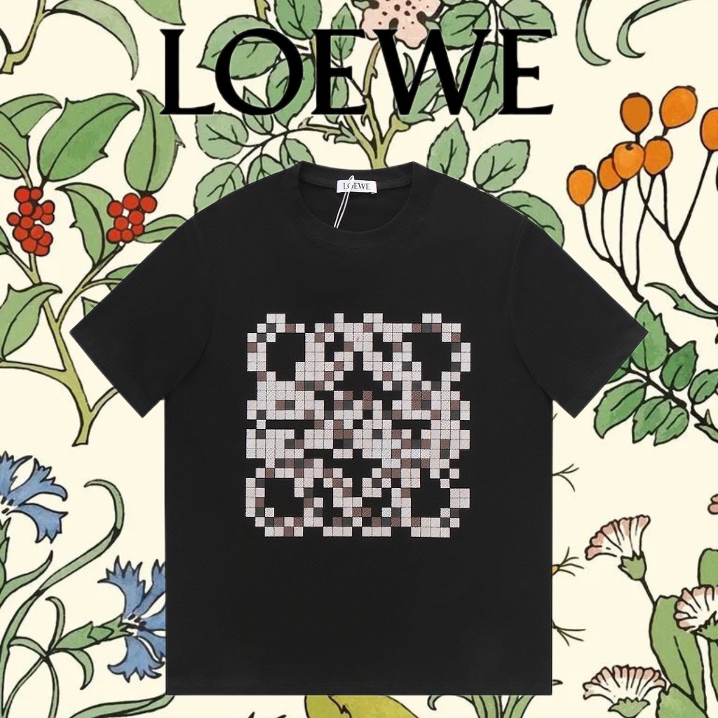 Loewe Abbigliamento T-Shirt Ricamo Unisex Cotone Lavorazione a maglia