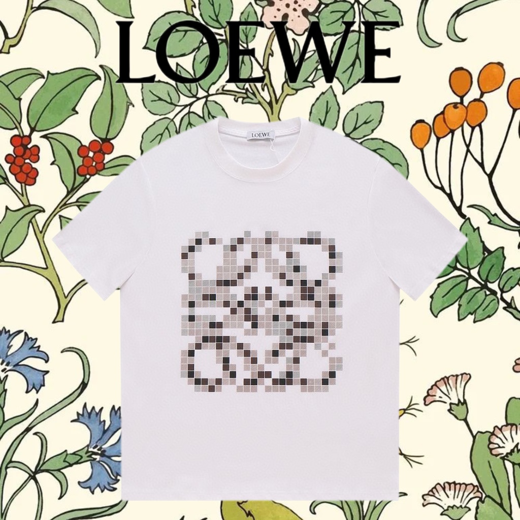 Loewe Abbigliamento T-Shirt Ricamo Unisex Cotone Lavorazione a maglia