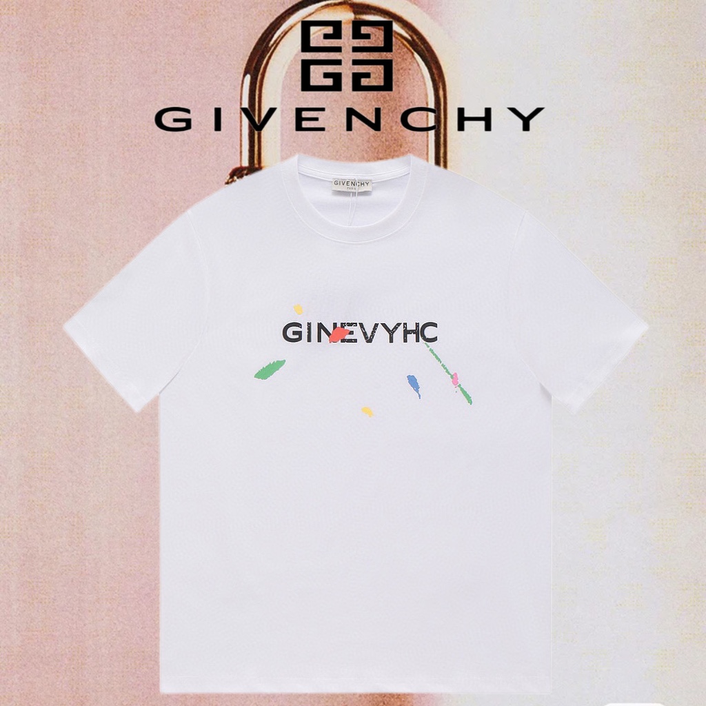 Givenchy Abbigliamento T-Shirt Nero Bianco Stampa Unisex Maniche corte