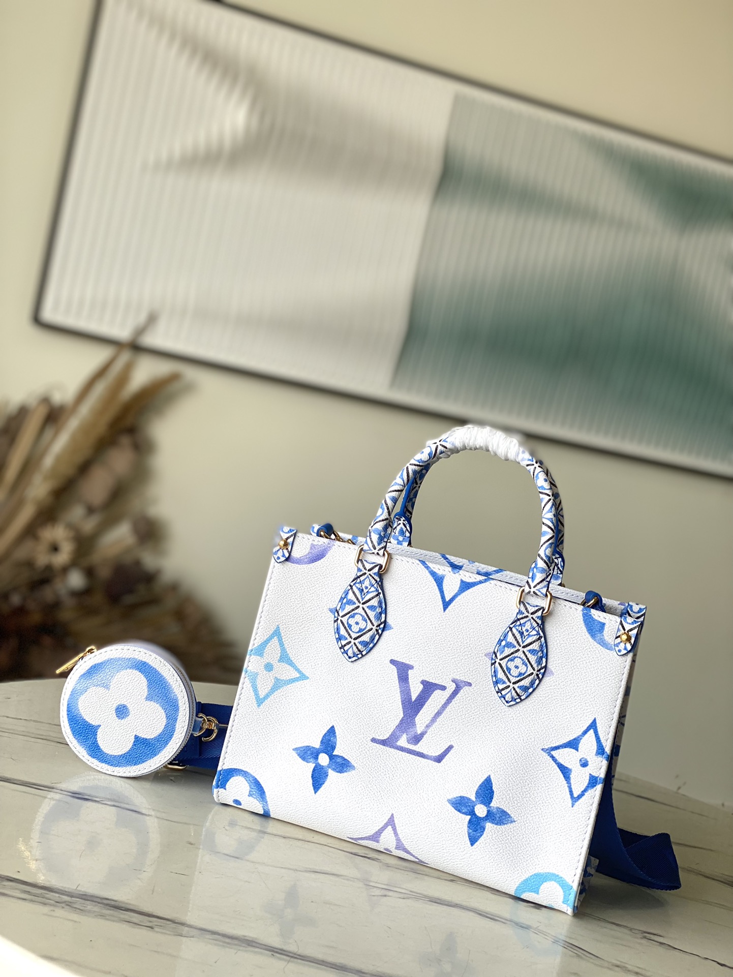 Louis Vuitton OnTheGo PM Monogram Canvas - Women - Handbags M22976 Blue
