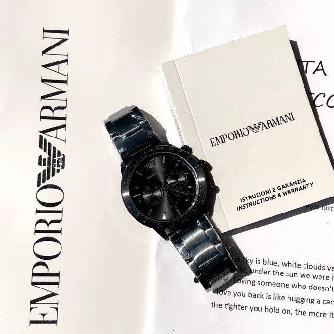 AR 11242 Armani Watch: Fashion Stereotyping, Rock-Edge Design, Waterproof, 43mm Size - 图片 3
