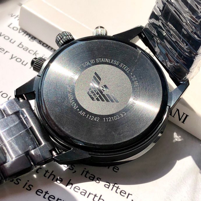 AR 11242 Armani Watch: Fashion Stereotyping, Rock-Edge Design, Waterproof, 43mm Size - 图片 9