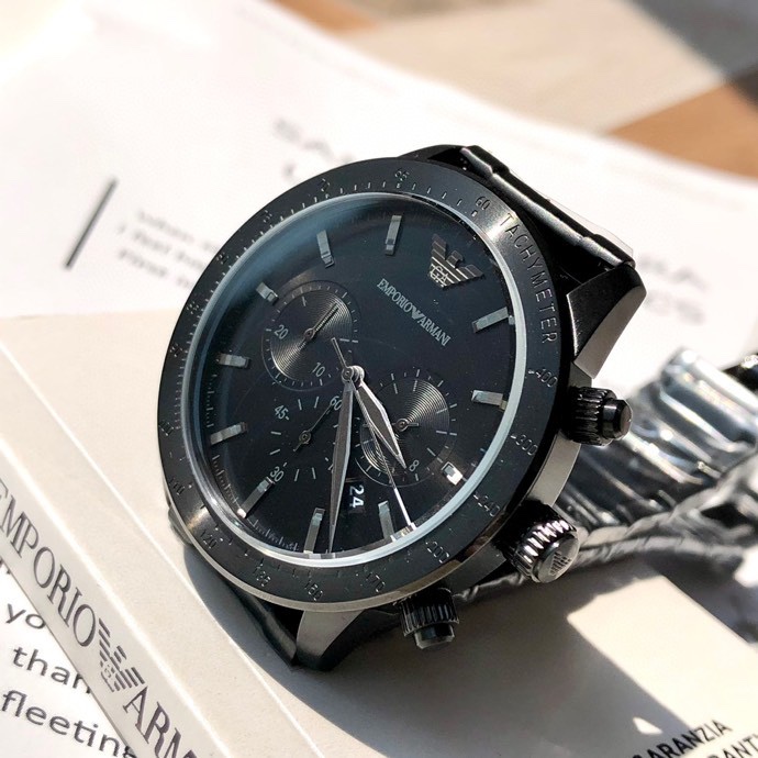 AR 11242 Armani Watch: Fashion Stereotyping, Rock-Edge Design, Waterproof, 43mm Size - 图片 4