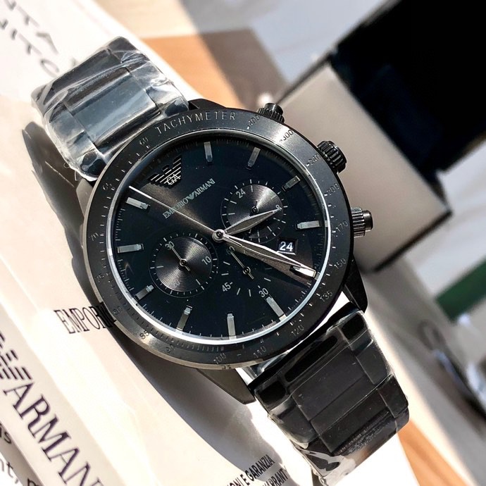 AR 11242 Armani Watch: Fashion Stereotyping, Rock-Edge Design, Waterproof, 43mm Size - 图片 8
