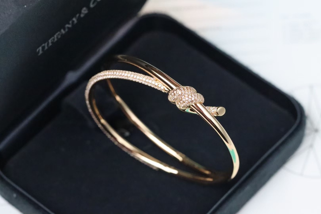 Tiffany & Co. Tiffany&Co. T Knot满钻绳结手镯