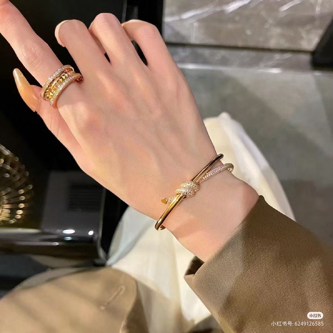 Tiffany & Co. Tiffany&Co. T Knot满钻绳结手镯