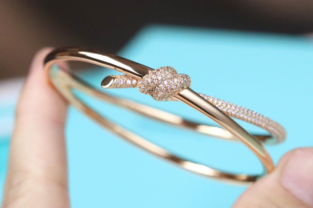 Tiffany & Co. Tiffany&Co. T Knot满钻绳结手镯