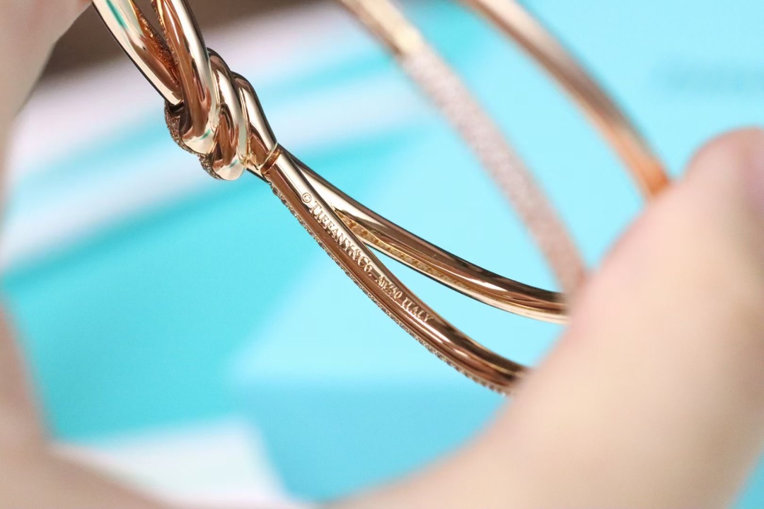Tiffany & Co. Tiffany&Co. T Knot满钻绳结手镯