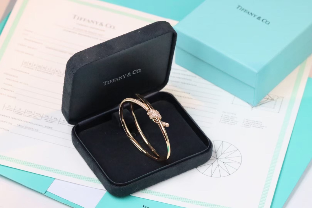 Tiffany & Co. Tiffany&Co. T Knot满钻绳结手镯