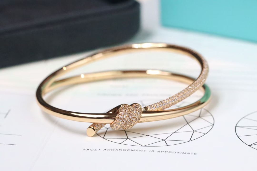 Tiffany & Co. Tiffany&Co. T Knot满钻绳结手镯