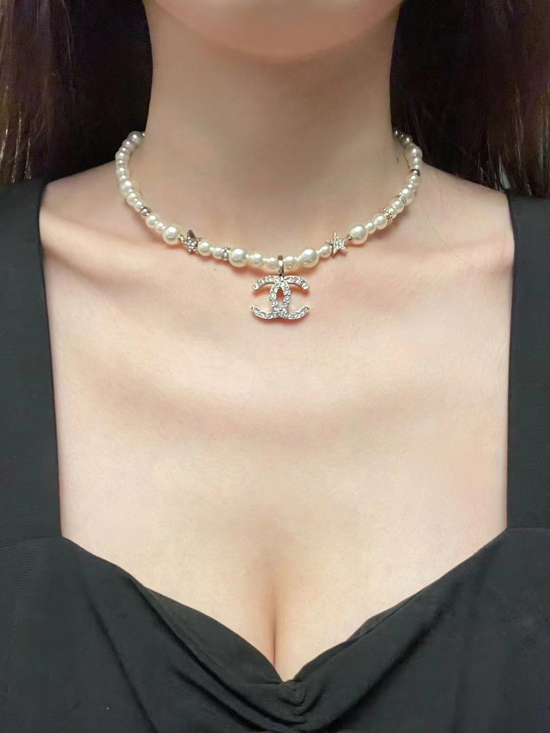 NO:104137,23a must buy star pearl necklace, Chanel necklace, chanel, necklace1986090923a必买星星珍珠项链,香奈儿项链,chanel,necklace,Jewelry
