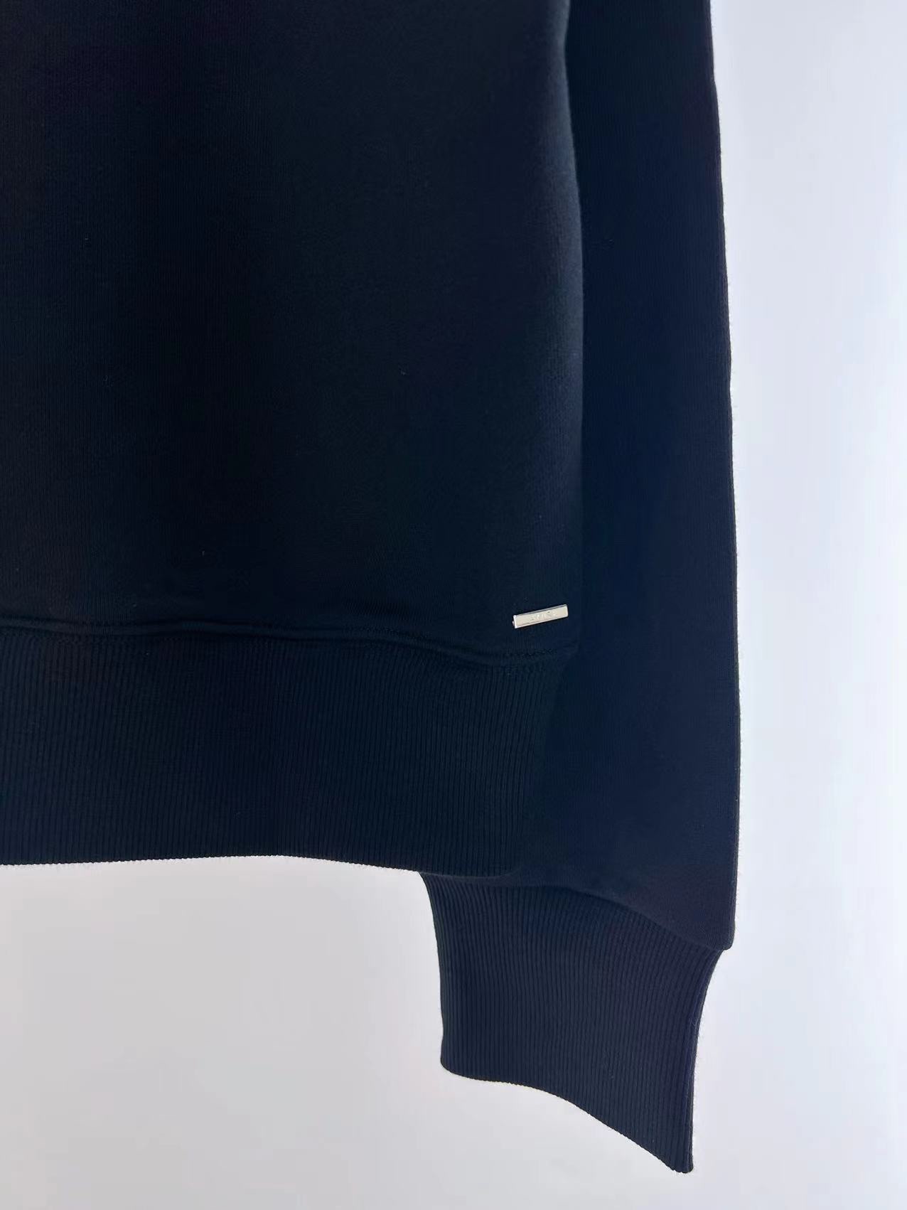 Amiri Black Cotton Logo Sweatshirt, Crew Neck, Long Sleeves, Casual Style 7 i1687867455 2480 5