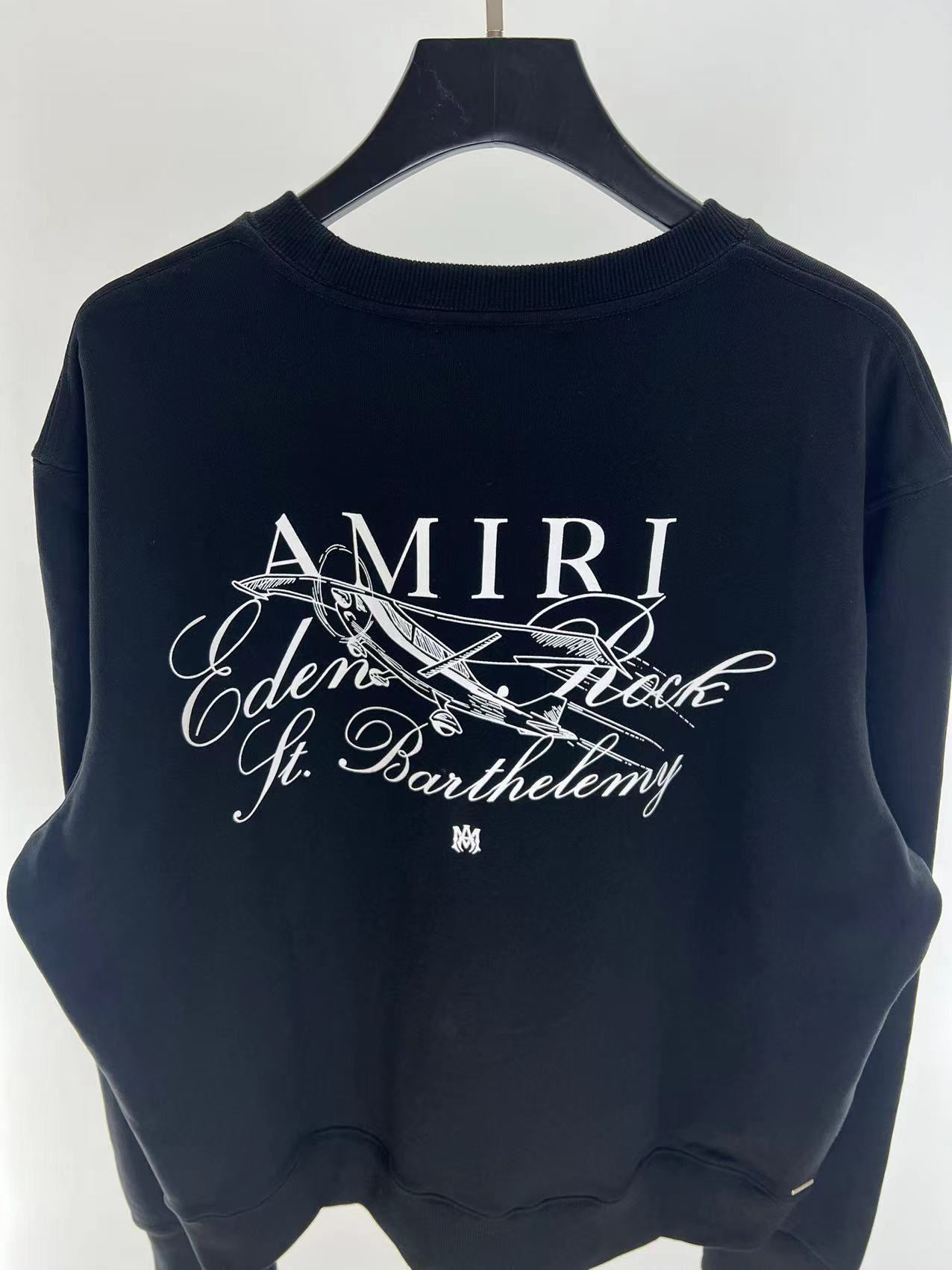 Amiri Black Cotton Logo Sweatshirt, Crew Neck, Long Sleeves, Casual Style 8 i1687867455 3489 6