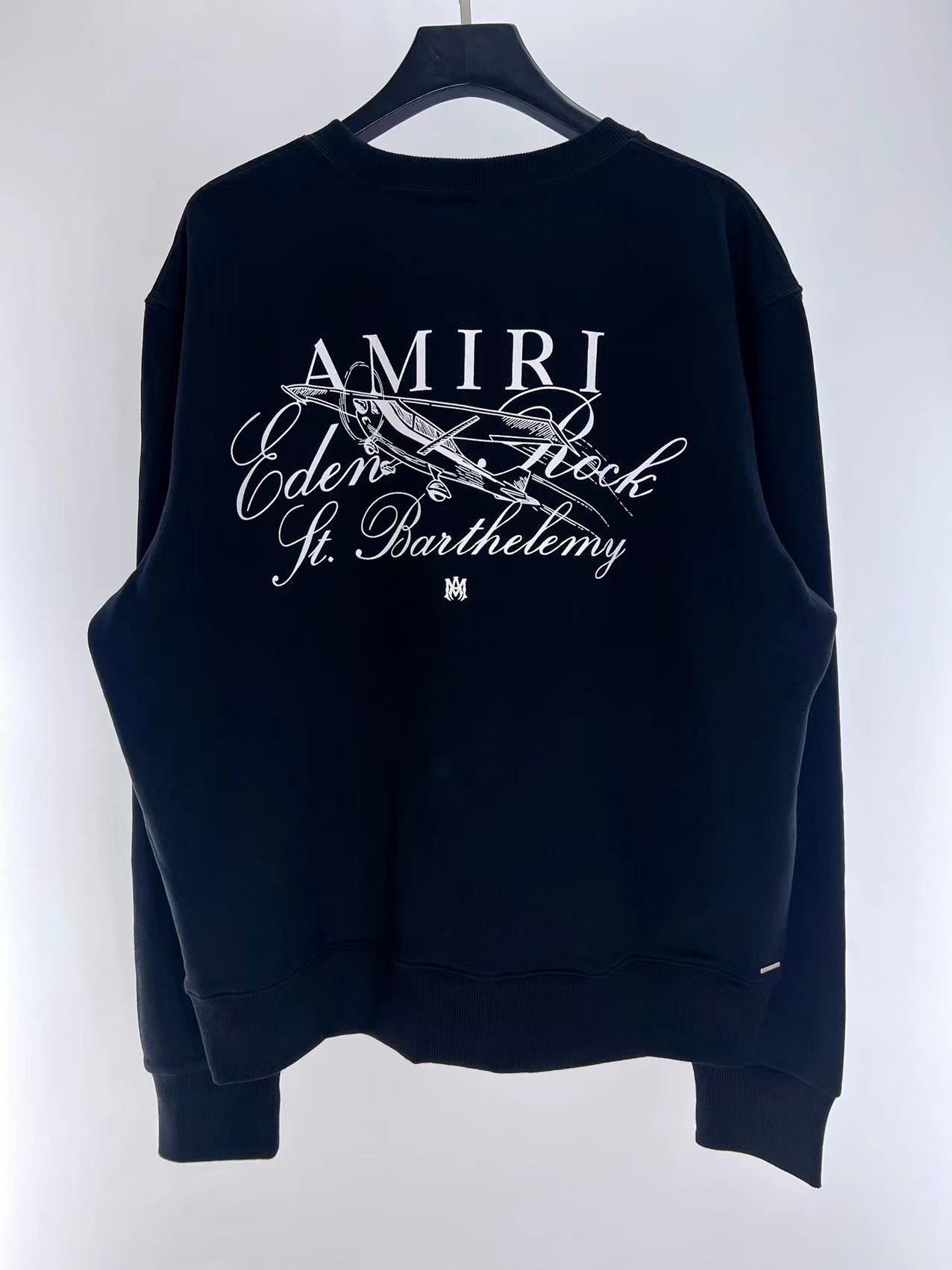 Amiri Black Cotton Logo Sweatshirt, Crew Neck, Long Sleeves, Casual Style 10 i1687867455 629 8