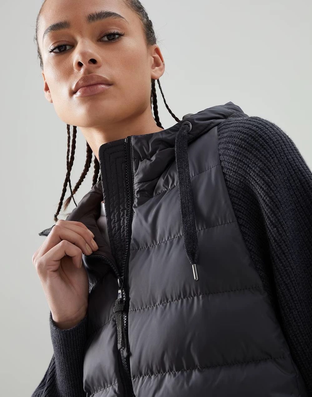 ZILIMARK BC White Goose Down Jacket with Wool and Cashmere Sleeves 8 i1687871864 3437 1