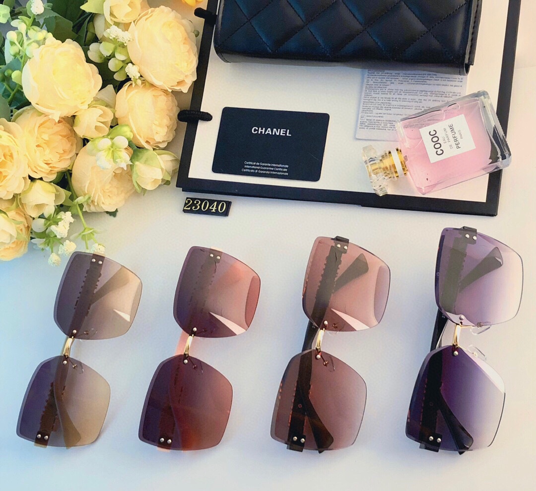 Brand Designer Replica
 Chanel Sunglasses Purple Fashion