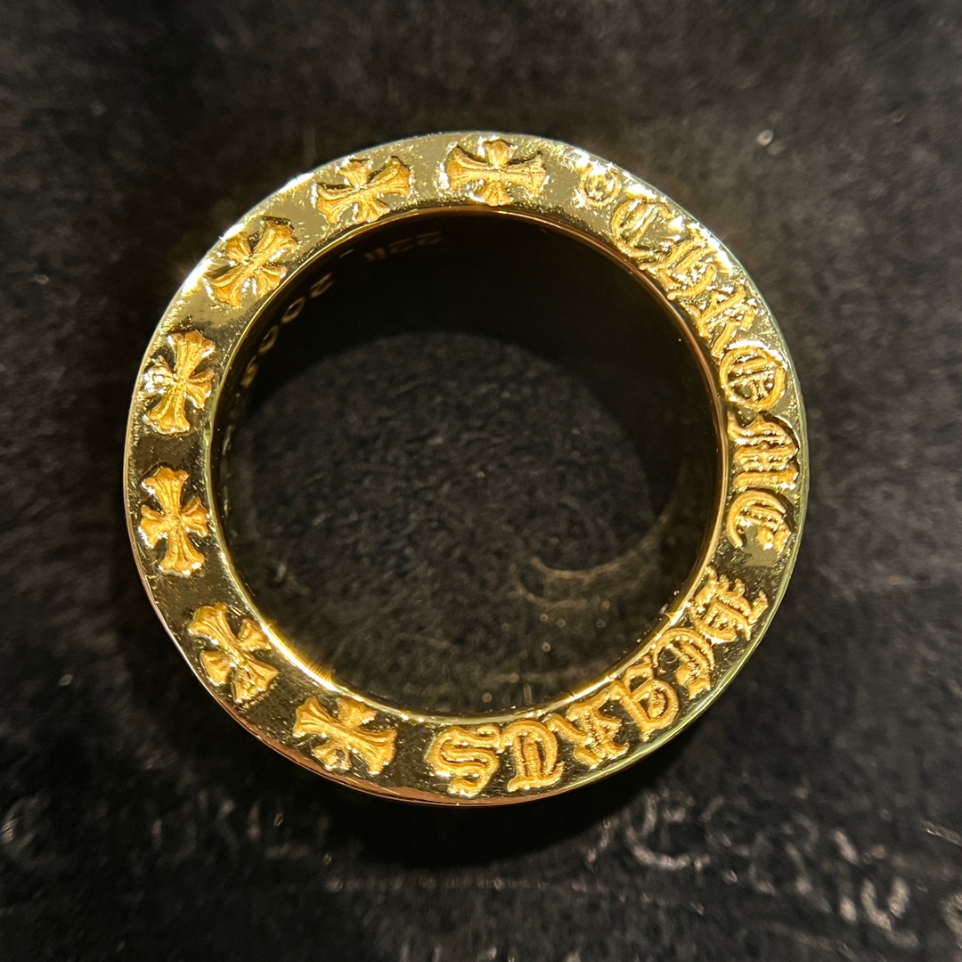 Ring, Custom Gold-Plated Diamond Setting