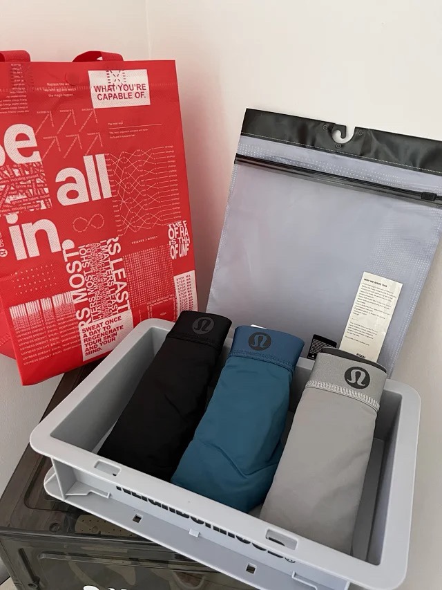 掌柜力荐，出北美奥莱订单！Lululemon Always In Motion男士平角内裤。设计理念：我