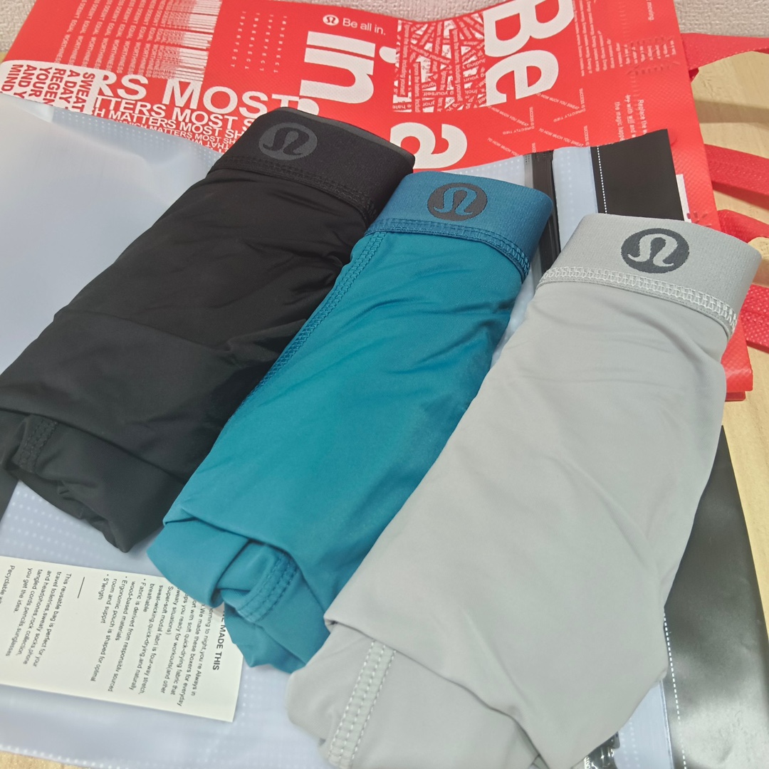 掌柜力荐，出北美奥莱订单！Lululemon Always In Motion男士平角内裤。设计理念：我