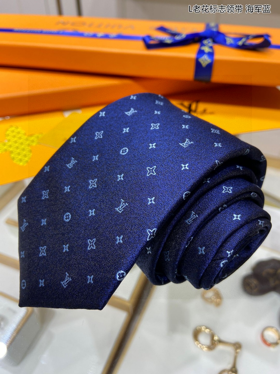 专柜同步男士领带系列L老花标志领带稀