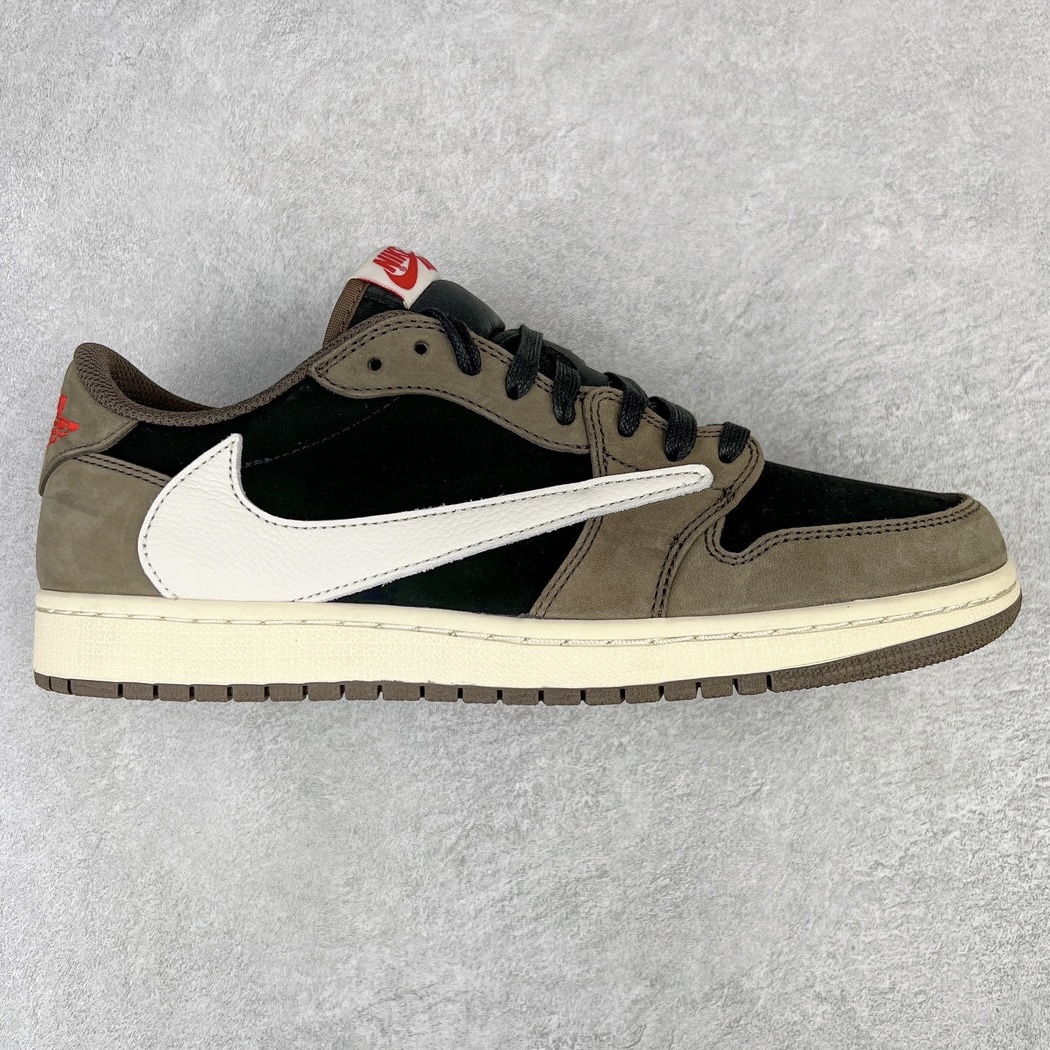 ＃DF纯原特价 Travis Scott x Air Jordan AJ1 Low OG SP TS联名深棕倒钩低帮 CQ4277-001＃原盒原配 原厂拉帮工艺 针距密度一致 全新升级网板中底 原楦原纸板开发 后跟弧度收口自然不对折 极致一眼正品既视感 原厂皮料 进口玻璃冲刀皮料裁剪零毛边 承诺百分百一致原鞋 全鞋电脑针车工艺 鞋面清洁度最高QC检验标准 控制溢胶 飞翼3D高频深度立体 鞋盒、防尘纸 均采购来自原厂 尺码对应库存‼️-选品中心