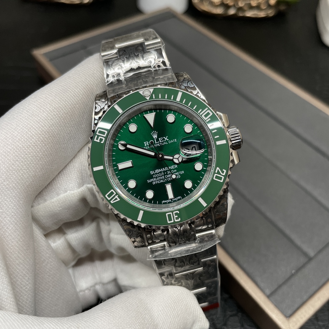 Unknown 新品 绿鬼 3135 雕花