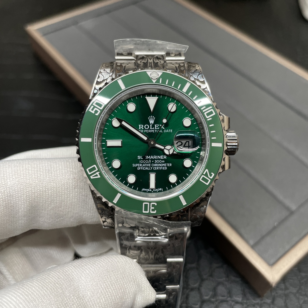 Unknown 新品 绿鬼 3135 雕花