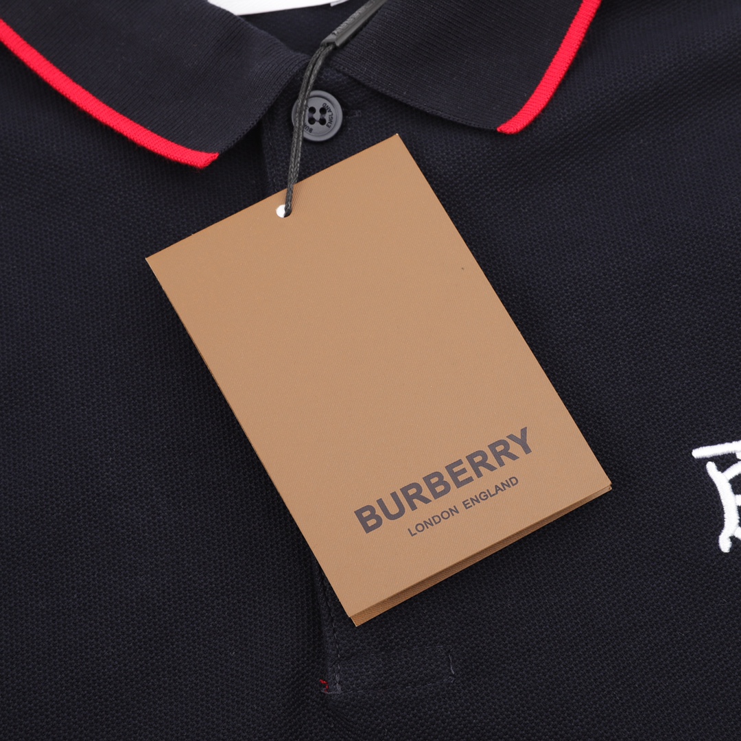 180 Burberry/巴宝莉 经典TB标识刺绣LOGO短袖polo衫