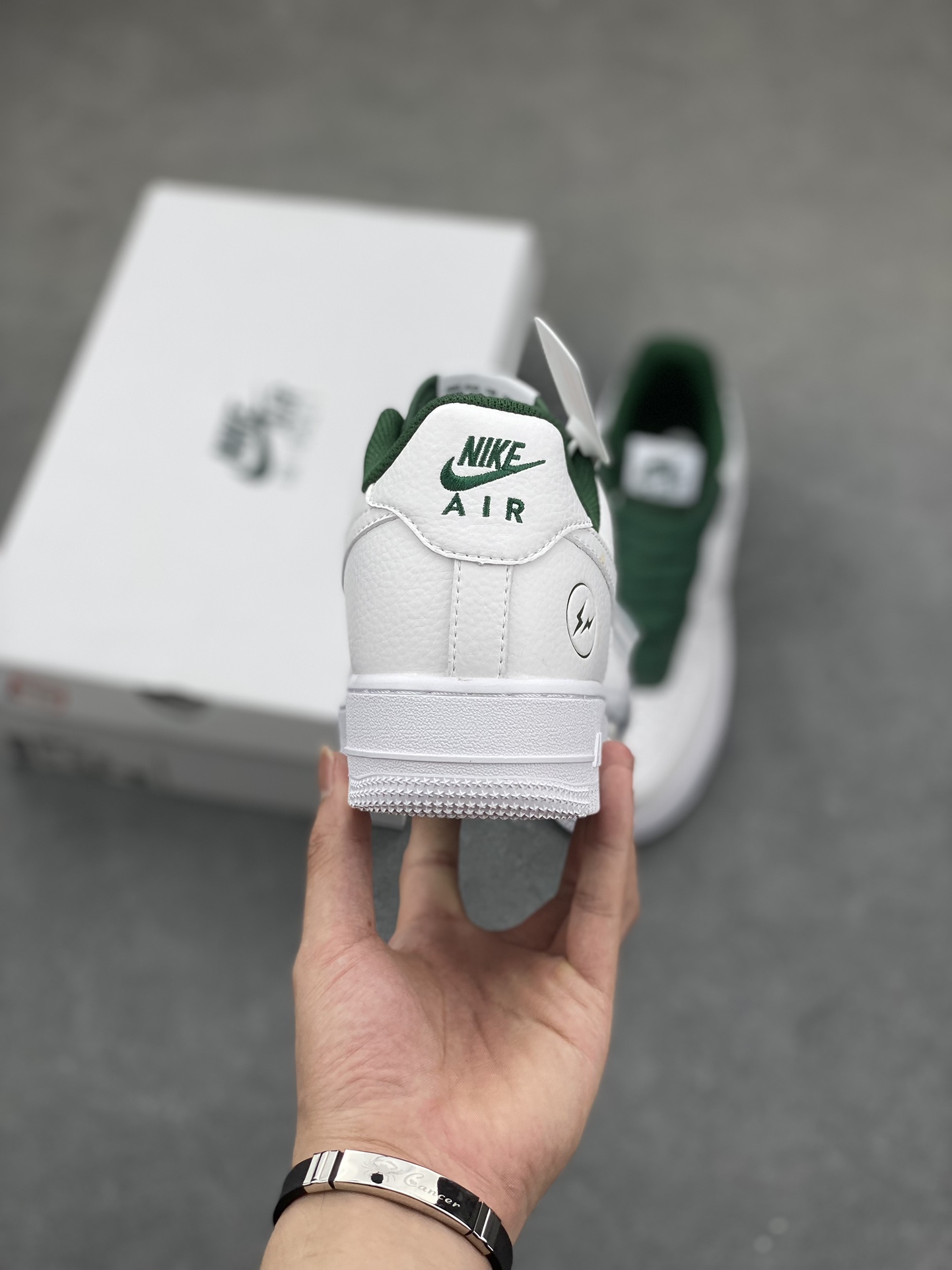 Fragment Design x Nike Air Force 1 Low White Green Casual Sneakers 5 i1687893731 2669 3