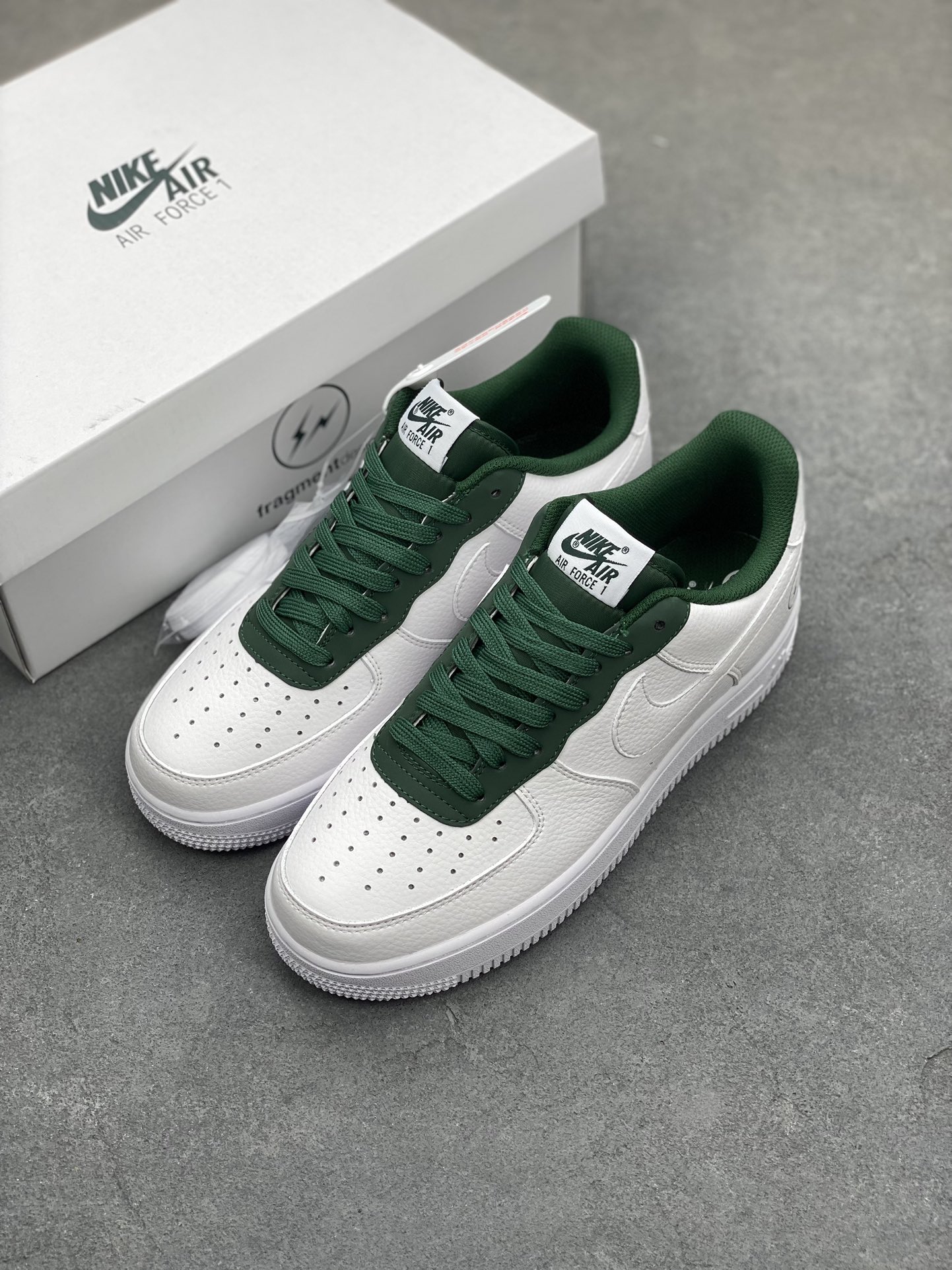 Fragment Design x Nike Air Force 1 Low White Green Casual Sneakers 9 i1687893731 700 7